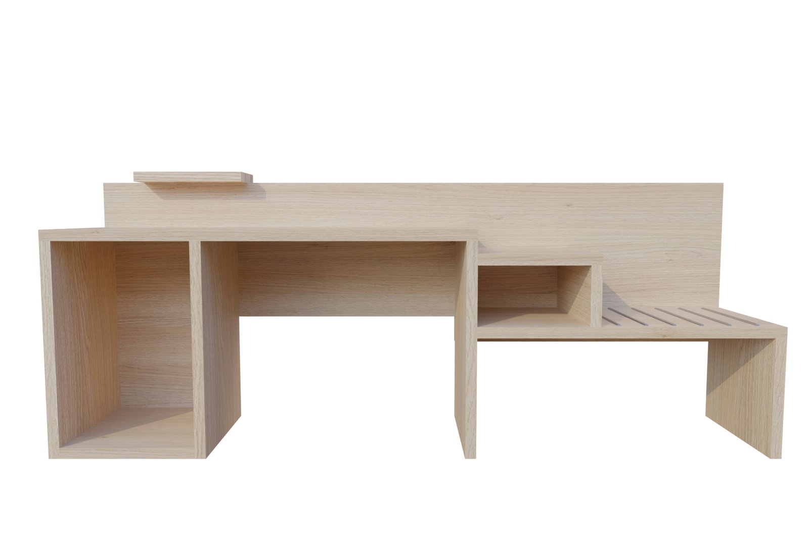 Bureau SIGNATURE Square Cascade Mini bar Porte bagage