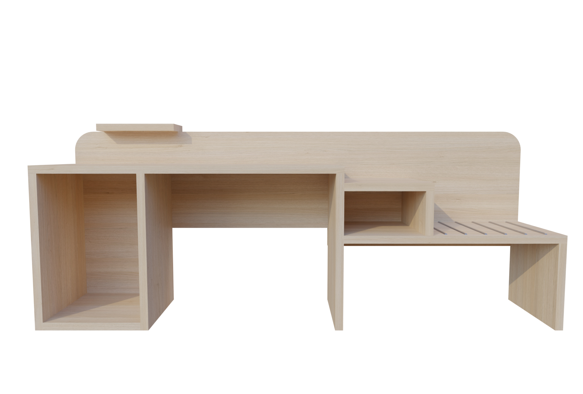 Bureau SIGNATURE Round Cascade Mini bar Porte bagage